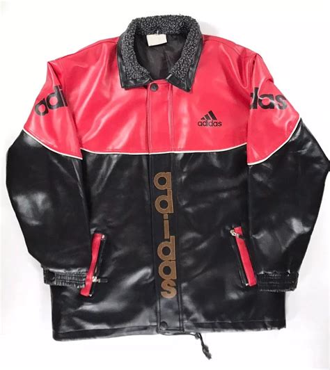 run dmc Adidas leather jacket